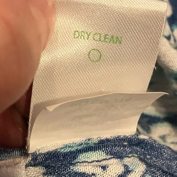 Lilly Pulitzer ELSA ROMPER Indigo Get in Line Blue White Gauze, Medium - Picture 11 of 11